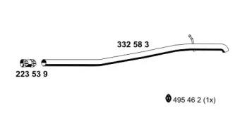 Ernst 332583 Выпускная труба отработанных газов Ernst 332583 Выпускная труба отработанных газов