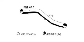 Ernst 334471 Exhaust pipe Ernst 334471 Exhaust pipe