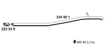 Ernst 334501 Випускна труба відпрацьованих газів Ernst 334501 Випускна труба відпрацьованих газів