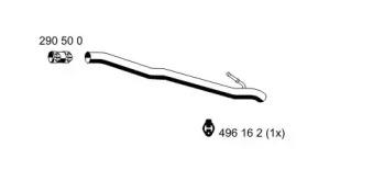Ernst 341530 Exhaust pipe Ernst 341530 Exhaust pipe