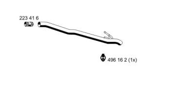 Ernst 341578 Exhaust pipe Ernst 341578 Exhaust pipe