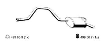 Ernst 343022 Глушник вихлопних газів кінцевий Ernst 343022 Глушник вихлопних газів кінцевий