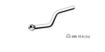 Ernst 344449 Випускна труба відпрацьованих газів Ernst 344449 Випускна труба відпрацьованих газів