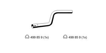 Ernst 344531 Випускна труба відпрацьованих газів Ernst 344531 Випускна труба відпрацьованих газів