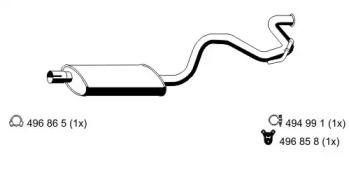 Ernst 348010 Глушник вихлопних газів кінцевий Ernst 348010 Глушник вихлопних газів кінцевий