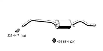 Ernst 350037 Глушник вихлопних газів кінцевий Ernst 350037 Глушник вихлопних газів кінцевий