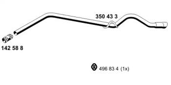 Ernst 350433 Exhaust pipe