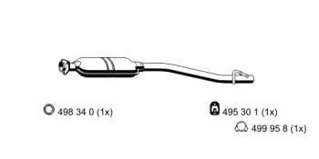 Ernst 352017 Muffler assy front