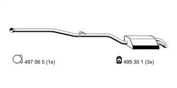 Ernst 352086 Глушник вихлопних газів кінцевий Ernst 352086 Глушник вихлопних газів кінцевий