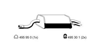 Ernst 352116 Глушник вихлопних газів кінцевий Ernst 352116 Глушник вихлопних газів кінцевий