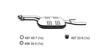 Ernst 362238 Средний глушитель выхлопных газов Ernst 362238 Средний глушитель выхлопных газов