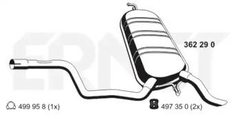Ernst 362290 Schalldaempfer Ernst 362290 Schalldaempfer