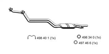 Ernst 374125 Середній глушник вихлопних газів Ernst 374125 Середній глушник вихлопних газів