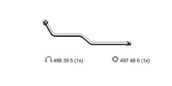 Ernst 374408 Випускна труба відпрацьованих газів Ernst 374408 Випускна труба відпрацьованих газів