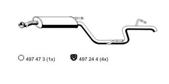 Ernst 385008 Глушник вихлопних газів кінцевий Ernst 385008 Глушник вихлопних газів кінцевий