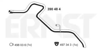 Ernst 390484 Exhaust pipe Ernst 390484 Exhaust pipe