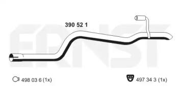 Ernst 390521 Exhaust pipe