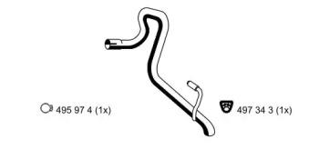 Ernst 391405 Exhaust pipe
