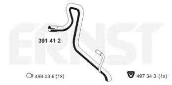 Ernst 391412 Exhaust pipe