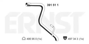 Ernst 391511 Exhaust pipe Ernst 391511 Exhaust pipe