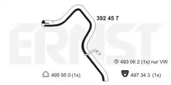 Ernst 392457 Випускна труба відпрацьованих газів Ernst 392457 Випускна труба відпрацьованих газів