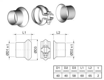 Ernst 463058 Exhaust pipe
