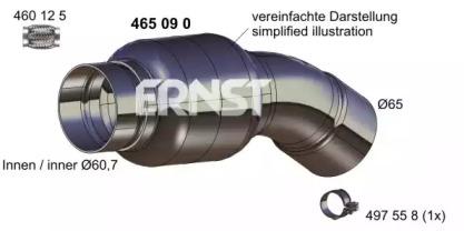 Ernst 465090 Muffler assy front