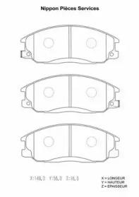 NPS H360I07 Brake pads NPS H360I07 Brake pads