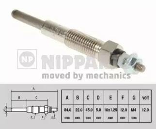 Nipparts N5710303 Свічка розжарювання Nipparts N5710303 Свічка розжарювання