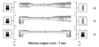 Magneti Marelli 941175070750 Zuendkabel Magneti Marelli 941175070750 Zuendkabel