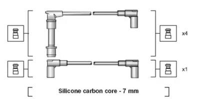 Magneti Marelli 941318111106 Zuendkabel Magneti Marelli 941318111106 Zuendkabel