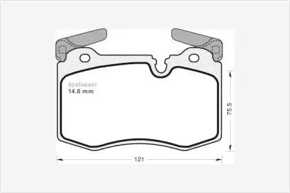 MGA 1004 Brake pads