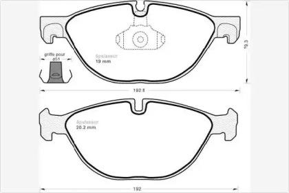 MGA 1011 Brake pads MGA 1011 Brake pads