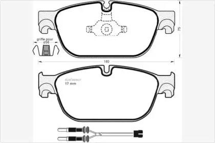 MGA 1017 Brake pads