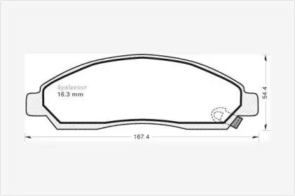 MGA 1018 Brake pads MGA 1018 Brake pads