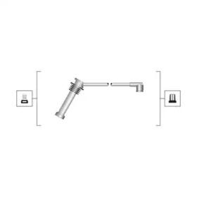 Magneti Marelli 941319170038 Дроти високовольтні системи запалювання Magneti Marelli 941319170038 Дроти високовольтні системи запалювання