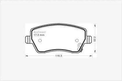 MGA 1063 Колодки гальмівні MGA 1063 Колодки гальмівні