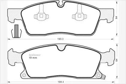 MGA 1076 Колодки гальмівні