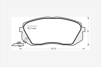 MGA 1080 Brake pads MGA 1080 Brake pads