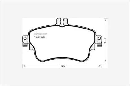 MGA 1090 Brake pads MGA 1090 Brake pads