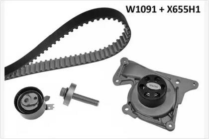 MGA 1091K2 Комплект ременя ГРМ з водяним насосом і роликами