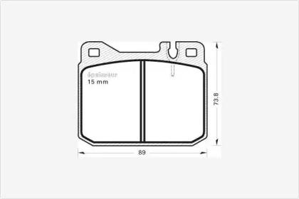 MGA 110 Brake pads MGA 110 Brake pads