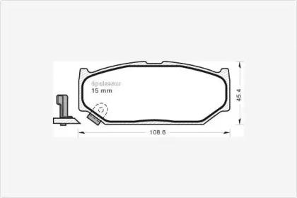 MGA 1102 Колодки гальмівні