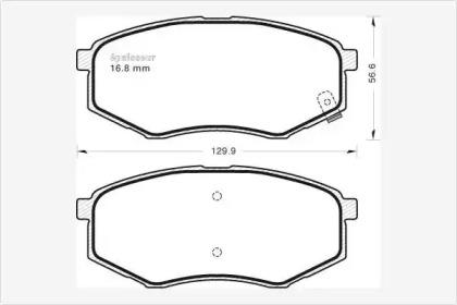 MGA 1129 Колодки гальмівні