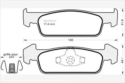 MGA 1132 Колодки гальмівні