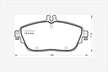 MGA 1133 Brake pads MGA 1133 Brake pads