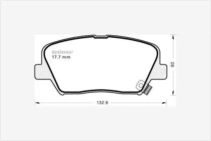 MGA 1145 Колодки гальмівні