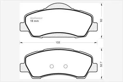 MGA 1160 Колодки гальмівні