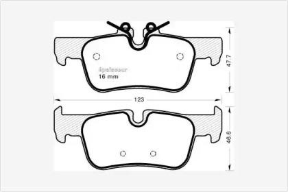MGA 1177 Brake pads MGA 1177 Brake pads