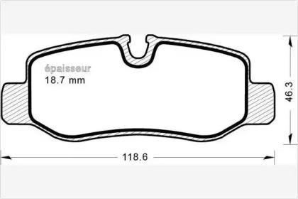 MGA 1207 Brake pads MGA 1207 Brake pads